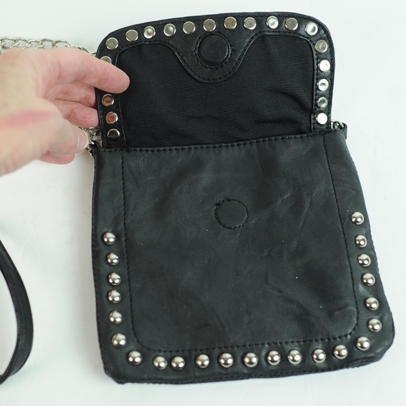 Elegant Black Studded Mini Bag - Picture 4 of 5